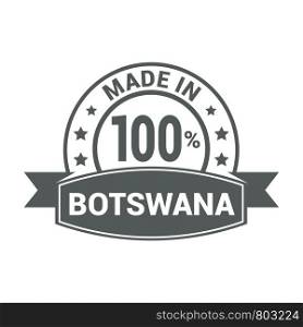 Botswana stamp design vector