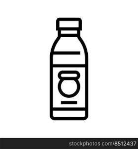 bottle beverage drink line icon vector. bottle beverage drink sign. isolated contour symbol black illustration. bottle beverage drink line icon vector illustration