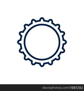 Bottle cap vector icon. Illustration isolated for graphic and web design.