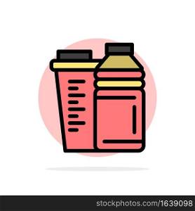 Bottle, Drink, Energy, Shaker, Sport Abstract Circle Background Flat color Icon