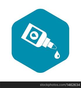 Bottle for eye drops icon. Simple illustration of bottle for eye drops vector icon for web. Bottle for eye drops icon, simple style