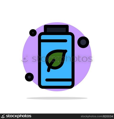 Bottle, Green, Tree, Green Abstract Circle Background Flat color Icon