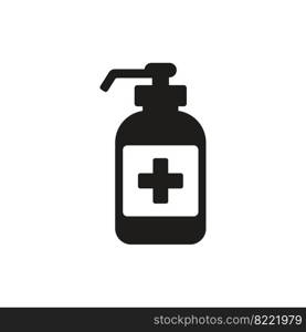 bottle hand sanitizer icon vector design illustration
