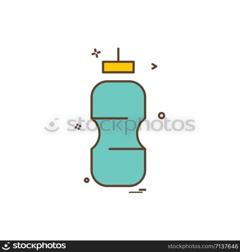 Bottle icon design vector
