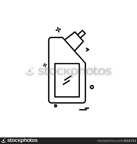 Bottle icon design vector