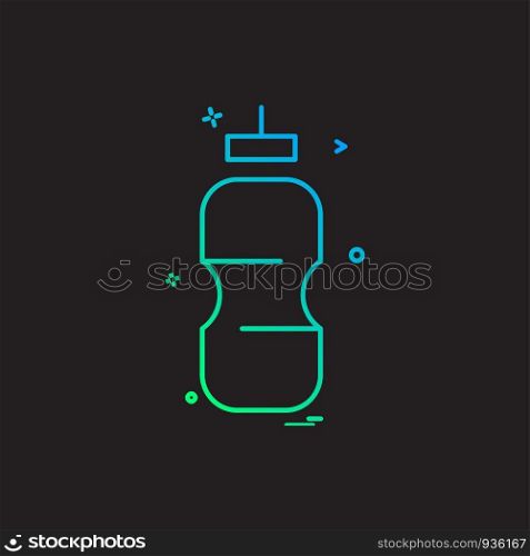 Bottle icon design vector