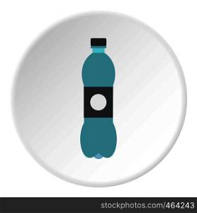 Bottle icon in flat circle isolated vector illustration for web. Bottle icon circle
