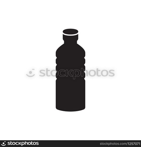 bottle icon in trendy flat design