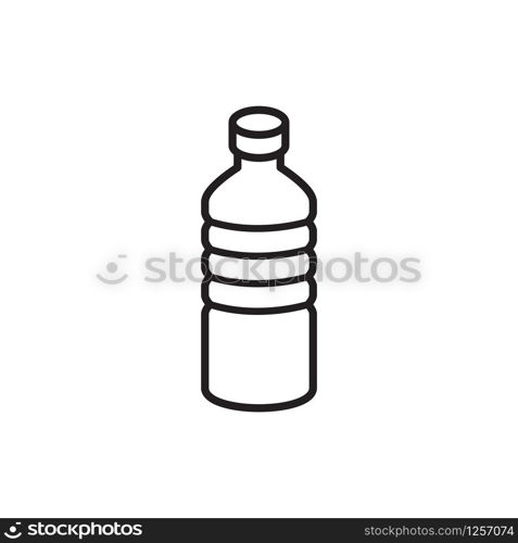 bottle icon in trendy flat design