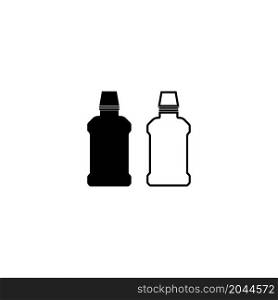 Bottle icon vector illustration flat design.