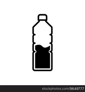 Bottle Icon Vector Simple Design 