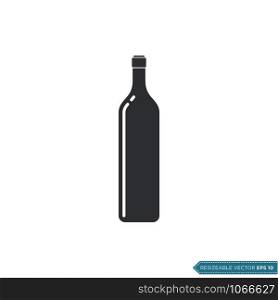 Bottle Icon Vector Template Illustration Design