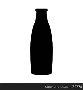 Bottle it is black icon . Simple style .. Bottle it is black icon .