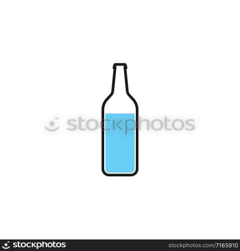 bottle logo vector icon illustration design