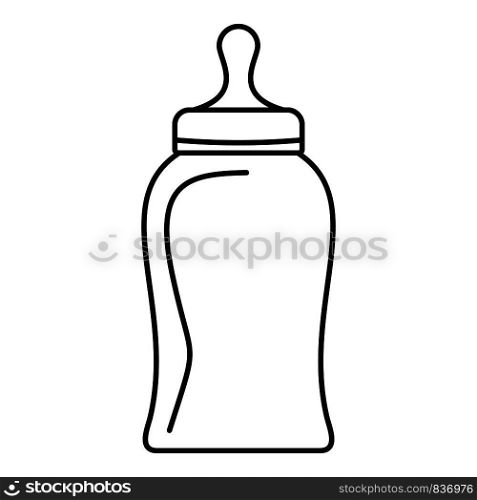 Bottle nipple icon. Outline bottle nipple vector icon for web design isolated on white background. Bottle nipple icon, outline style