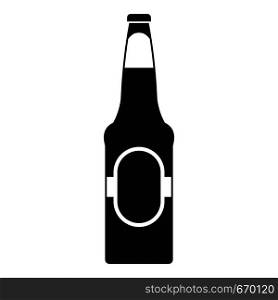 Bottle of beer icon. Simple illustration of bottle of beer vector icon for web. Bottle of beer icon, simple style.
