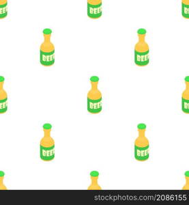 Bottle of beer pattern seamless background texture repeat wallpaper geometric vector. Bottle of beer pattern seamless vector