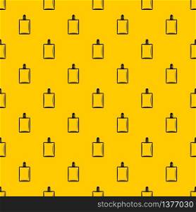 Bottle of female perfume pattern seamless vector repeat geometric yellow for any design. Bottle of female perfume pattern vector