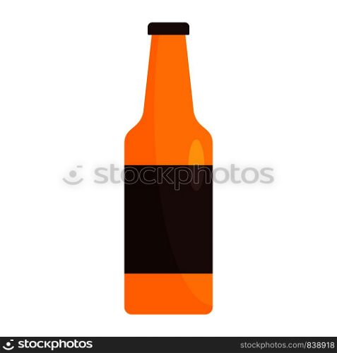 Bottle of german beer icon. Flat illustration of bottle of german beer vector icon for web design. Bottle of german beer icon, flat style