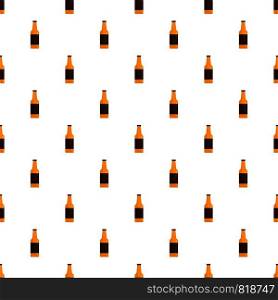 Bottle of german beer pattern seamless vector repeat for any web design. Bottle of german beer pattern seamless vector