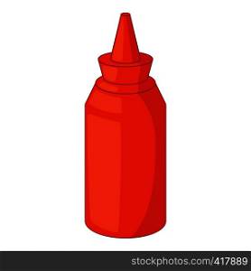 Bottle of ketchup icon. Cartoon illustration of bottle of ketchup vector icon for web. Bottle of ketchup icon, cartoon style