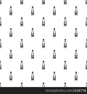 Bottle of ketchup pattern seamless in simple style vector illustration. Bottle of ketchup pattern vector