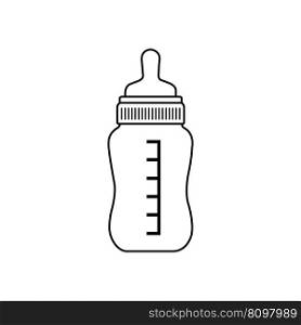 bottle of milk vector illustration symbol design