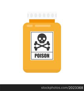 Bottle of poison or poisonous chemical toxin.