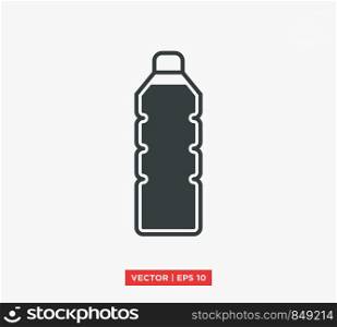 Bottle Of Water Icon Vector Illustration