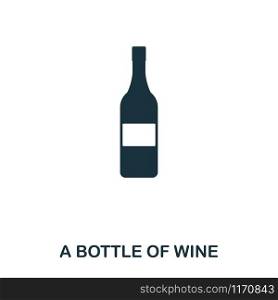 Bottle Of Wine icon. Line style icon design. UI. Illustration of bottle of wine icon. Pictogram isolated on white. Ready to use in web design, apps, software, print. Bottle Of Wine icon. Line style icon design. UI. Illustration of bottle of wine icon. Pictogram isolated on white. Ready to use in web design, apps, software, print.
