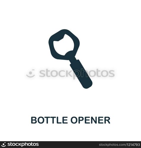 Bottle Opener icon vector illustration. Creative sign from oktoberfest icons collection. Filled flat Bottle Opener icon for computer and mobile. Symbol, logo vector graphics.. Bottle Opener vector icon symbol. Creative sign from oktoberfest icons collection. Filled flat Bottle Opener icon for computer and mobile