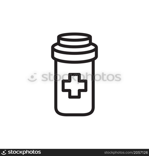 bottle pill icon vector design templates