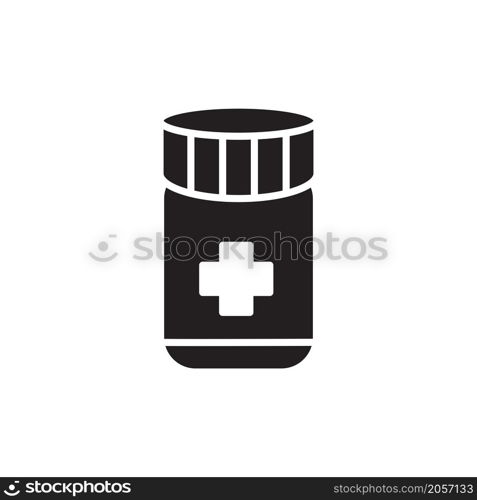 bottle pill icon vector design templates