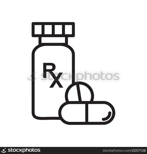 bottle pill icon vector design templates