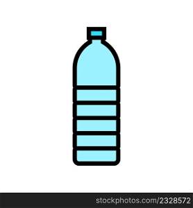 bottle plastic color icon vector. bottle plastic sign. isolated symbol illustration. bottle plastic color icon vector illustration