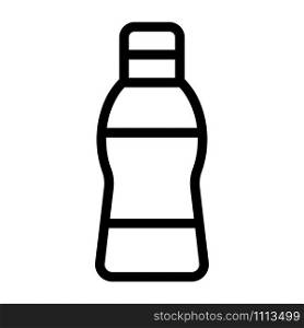 bottle plastic vector icon. Thin line sign. Isolated contour symbol illustration. bottle plastic vector icon. Isolated contour symbol illustration