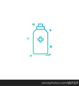 bottle tool first aid spary icon vector design
