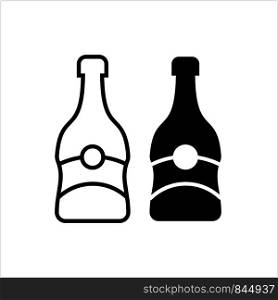 Bottle Vector Icon Vector Art Illustration