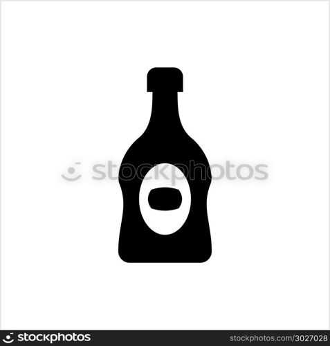 Bottle Vector Icon Vector Art Illustration. Bottle Vector Icon