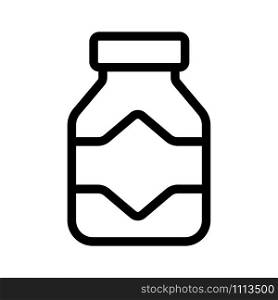 bottle with tablets icon vector. Thin line sign. Isolated contour symbol illustration. bottle with tablets icon vector. Isolated contour symbol illustration