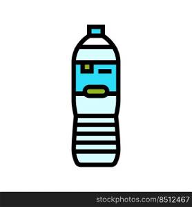 bottled water drink color icon vector. bottled water drink sign. isolated symbol illustration. bottled water drink color icon vector illustration