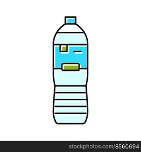 bottled water drink color icon vector. bottled water drink sign. isolated symbol illustration. bottled water drink color icon vector illustration