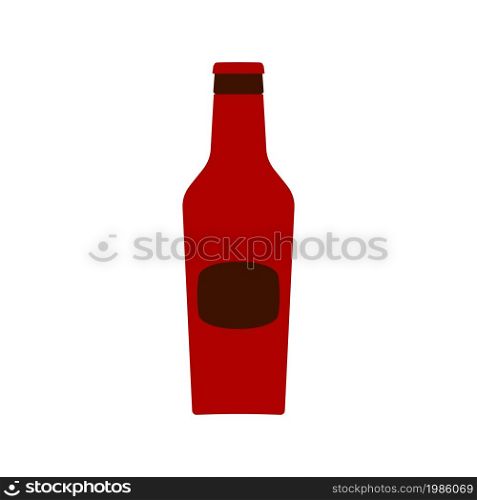 Bottles glass brewery. Main bottles consisting big beer on glass bottles illustration pattern with gourmet isolated background. Identical theme lid accessory kit for beer many dark glass beer