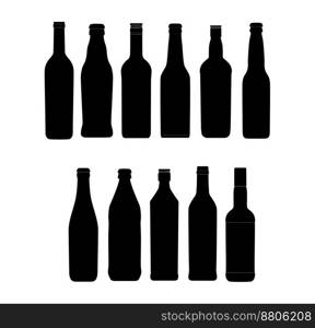 Bottles vector image