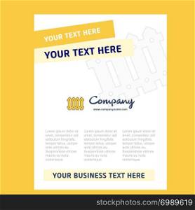 Boundary Title Page Design for Company profile ,annual report, presentations, leaflet, Brochure Vector Background