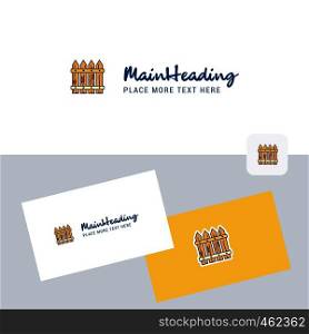 Boundary vector logotype with business card template. Elegant corporate identity. - Vector
