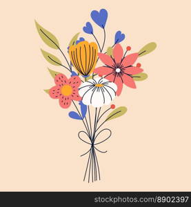 Bouquet of flowers. Good for greeting cards or invitation design, floral poster. Bouquet of flowers. Good for greeting cards or invitation design, floral poster.