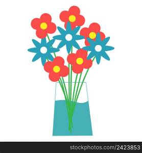 Bouquet of flowers icon. Romantic present illustration symbol. Sign posy vector.