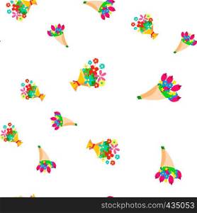 Bouquet Of Flowers Seamless Pattern Vector. Floal Cute Graphic Texture. Textile Backdrop. Colorful Background Illustration. Bouquet Of Flowers Seamless Pattern Vector. Floal Cute Graphic Texture. Textile Backdrop. Cartoon Colorful Background Illustration