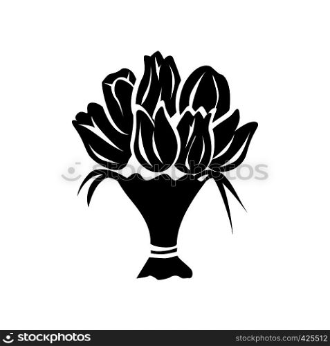 Bouquet simple icon isolated on a white background. Bouquet simple icon